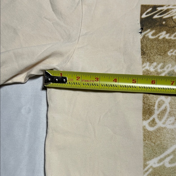 Guess Men's Beige Graphic Tee 100% organic Cotton Size Small NWT‎ - Picture 6 of 11